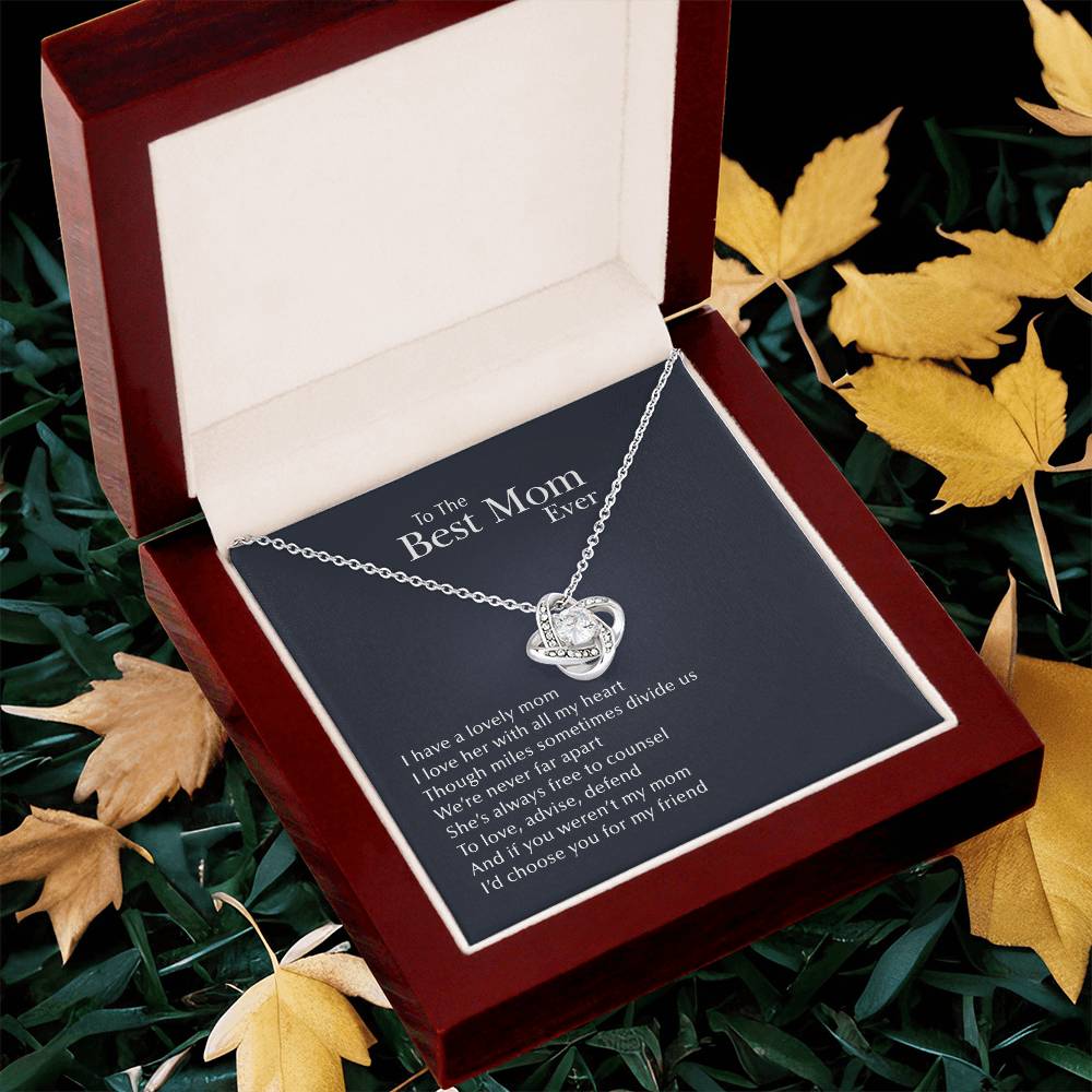 A Lovely Mom Love Knot Necklace