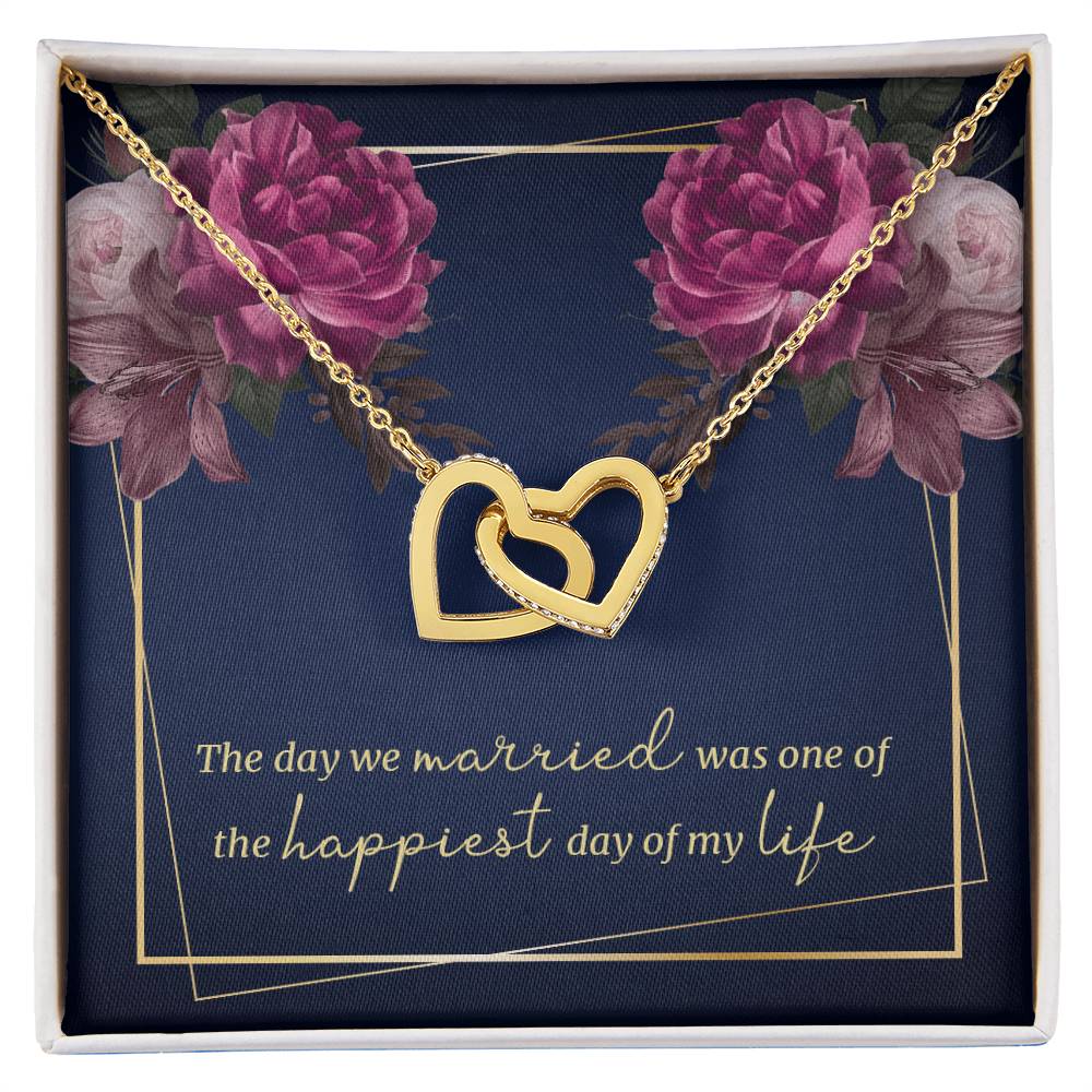 The Day We Married - Interlocking Hearts Necklace