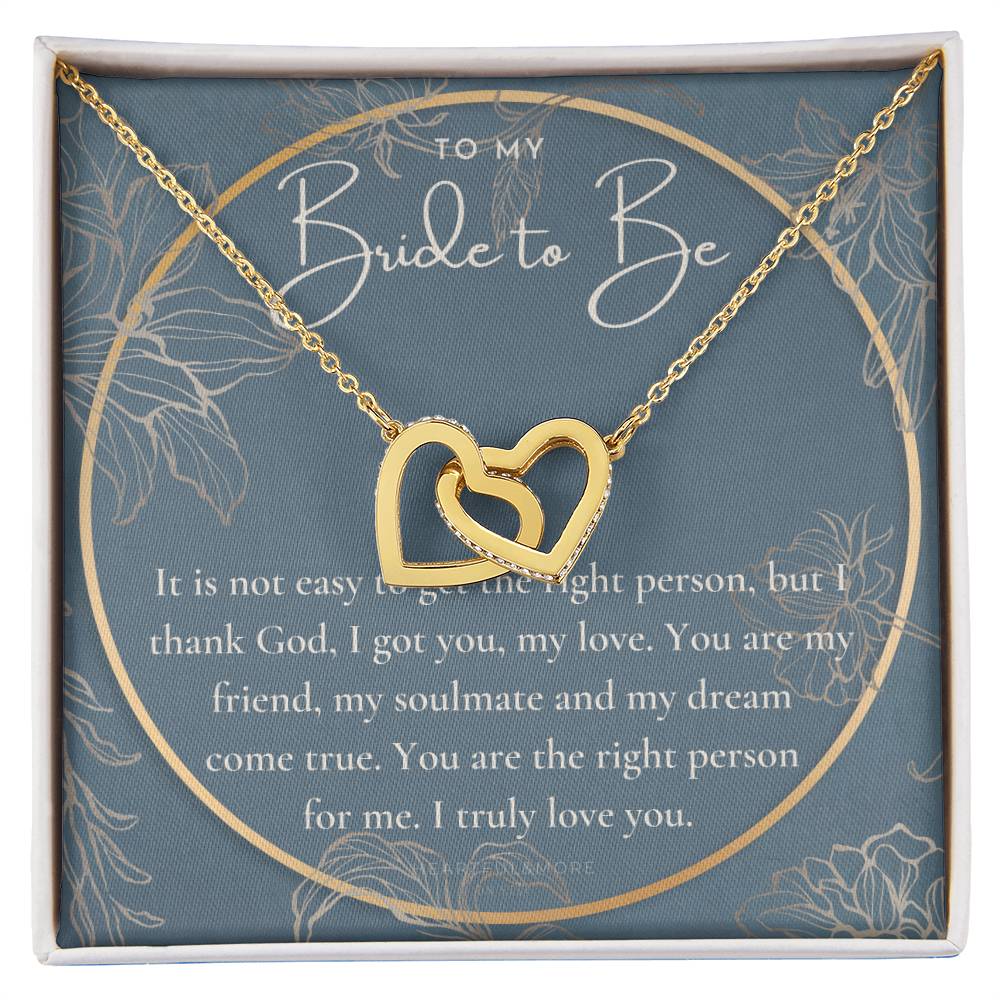 Engagement Gift For Bride To Be Future Wife Necklace Bride To Be Necklace Gift For Bride Sentimental Gift For Future Bride Fiance Gift Interlocking Hearts Necklace