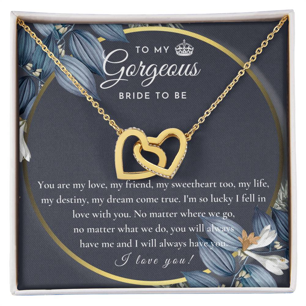 Engagement Gift For Bride To Be Future Wife Necklace Bride To Be Necklace Gift For Bride Sentimental Gift For Future Bride From Groom Fiance Gift For Her Interlocking Hearts Necklace