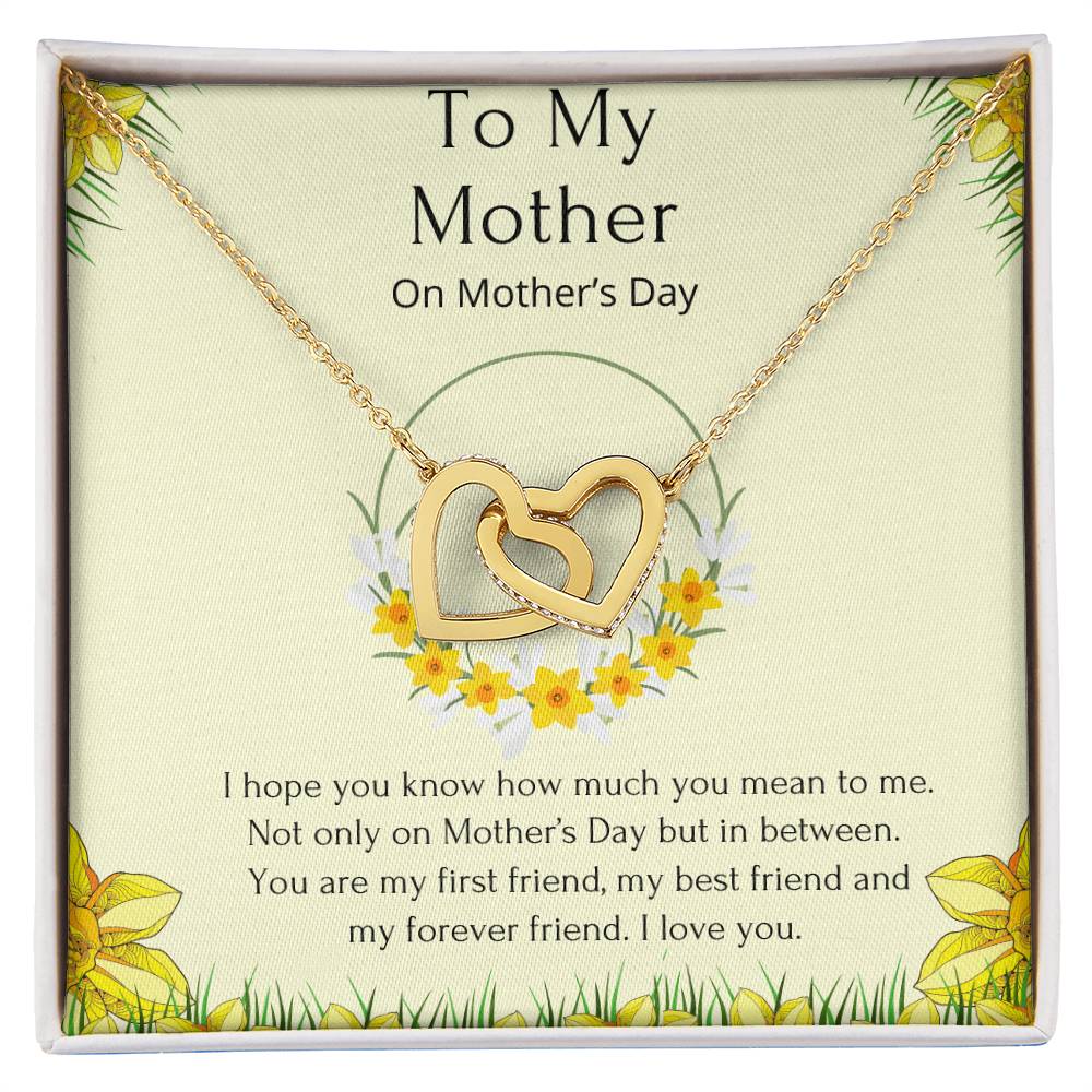 Interlocking Heart Mother’S Day Necklace. Interlocking Hearts Necklace