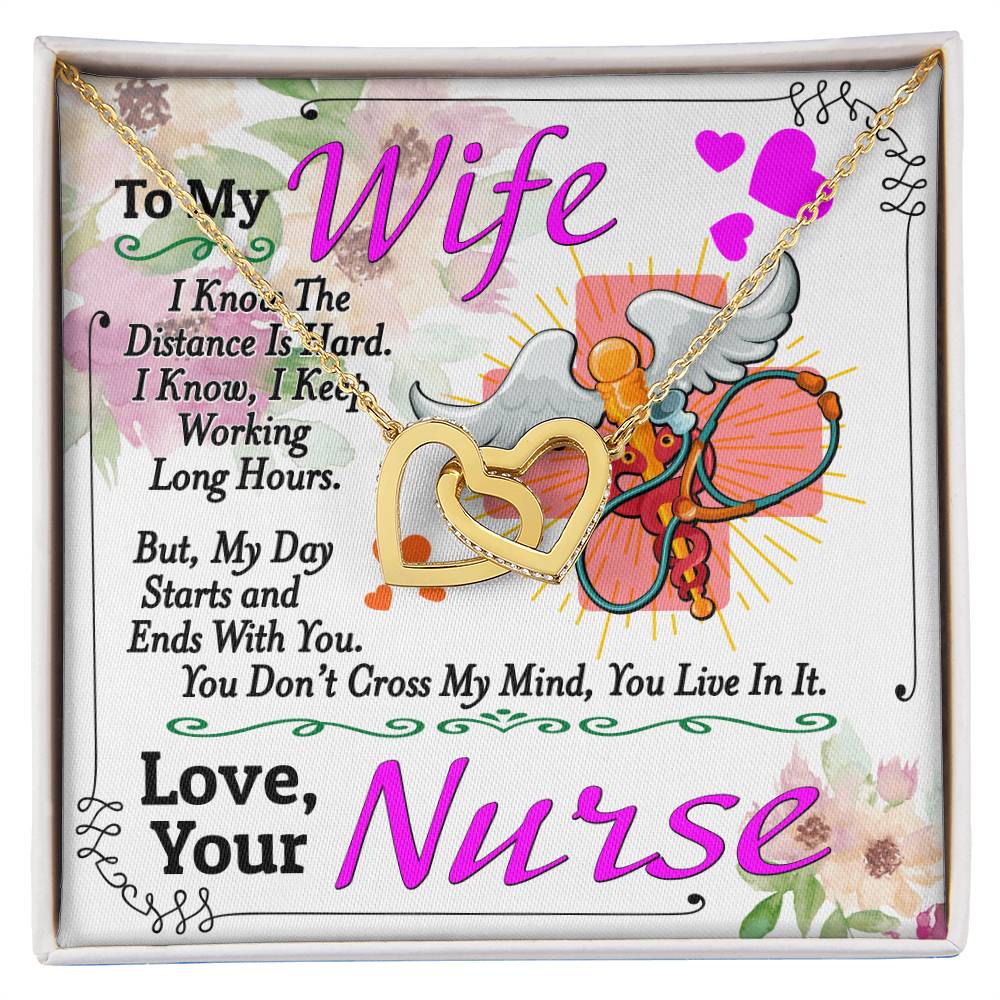 Nurse'S Wife - Interlocking Heart Necklace Interlocking Hearts Necklace