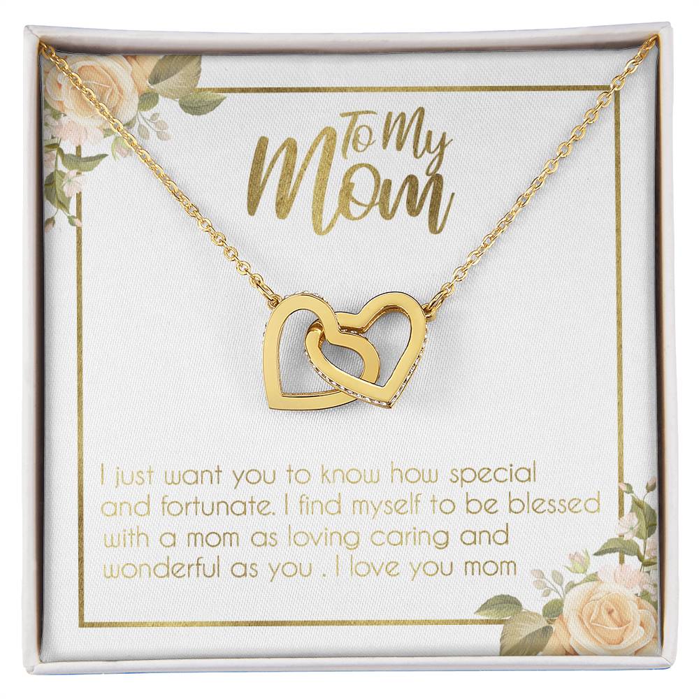Gift For Mom - Birthday Gift For Mom Mothers Day Gift For Mom Gift For Mom Birthday Necklace For Mom Daughter To Mom Gift Interlocking Hearts Necklace
