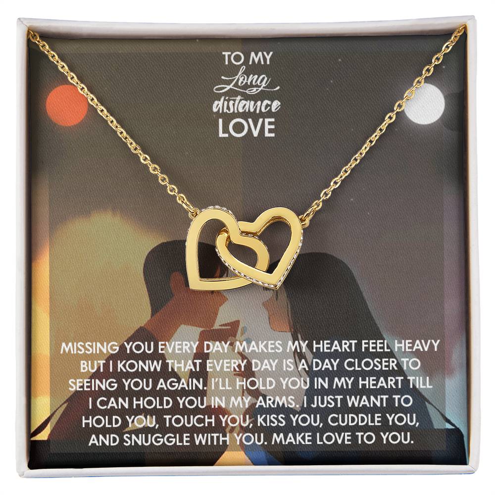 Interlocked Necklace For My Love Whom I Want To Hold Lifetime Interlocking Hearts Necklace