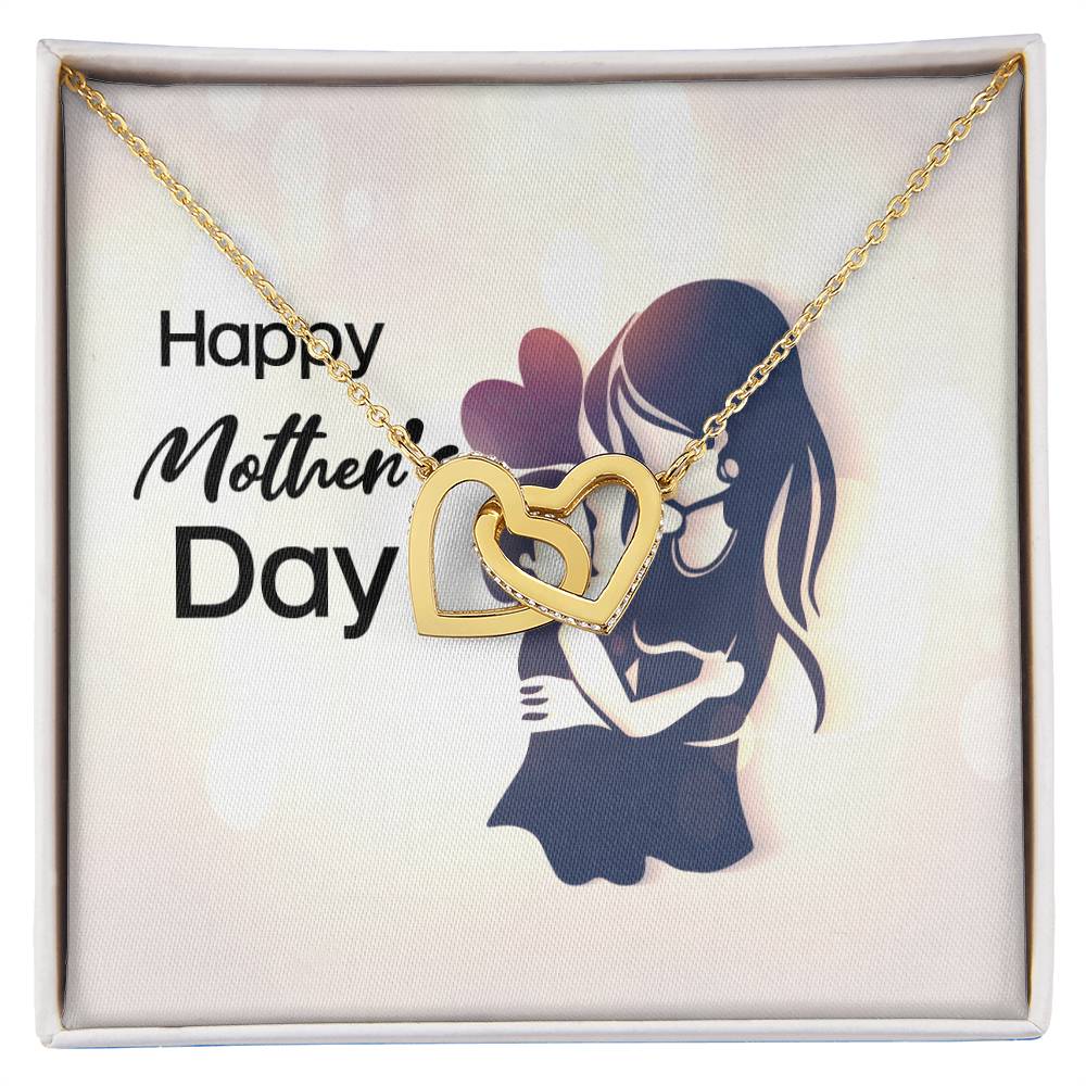 Happy Mother'S Day - Interlocking Heart Necklace Interlocking Hearts Necklace