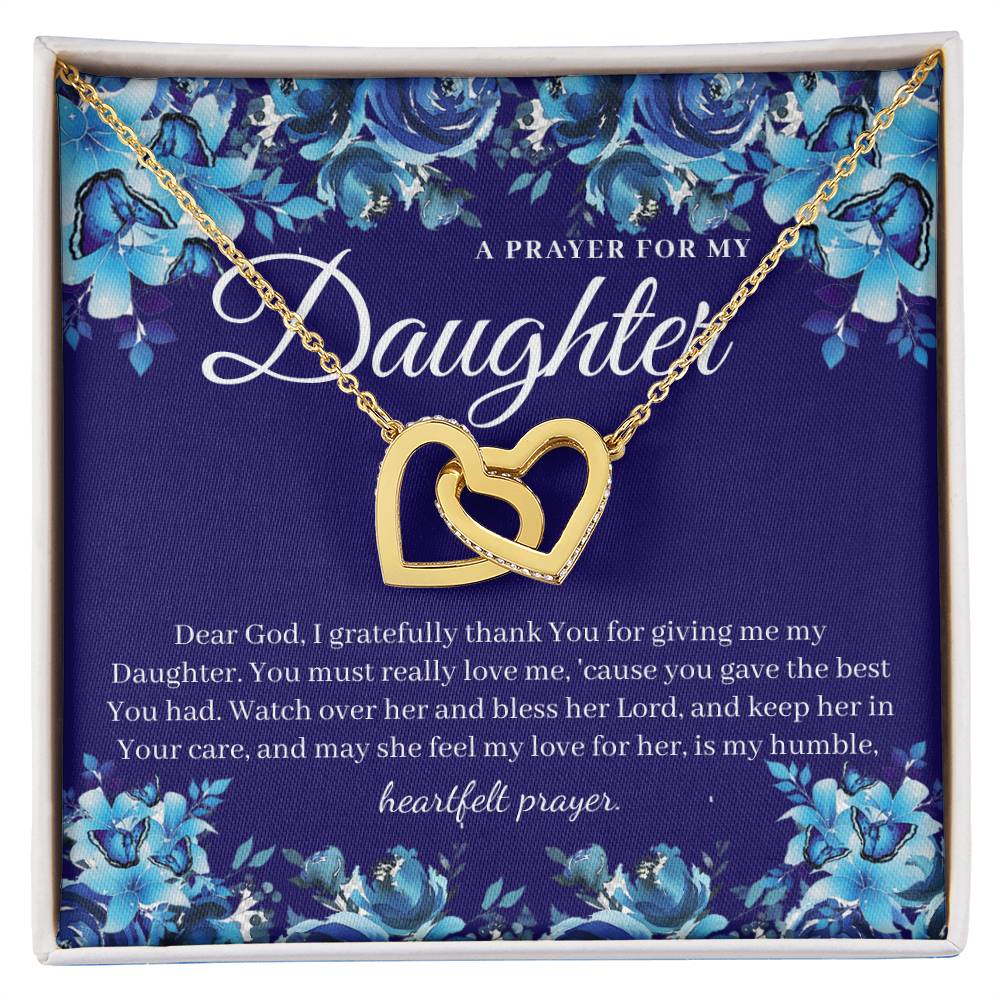 A Prayer For My Daughter - Interlocking Heart Necklace Interlocking Hearts Necklace