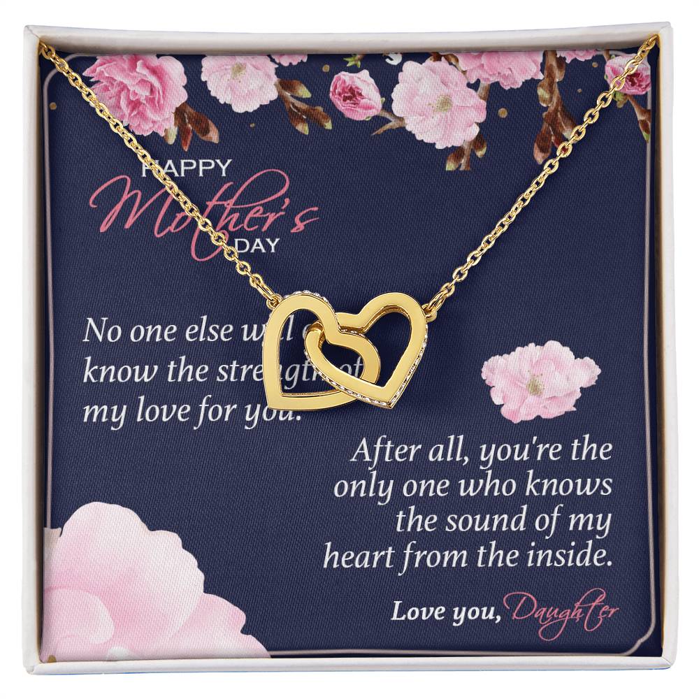 Gift For Mom - You'Re The Only One - The Interlocking Heart Necklace Interlocking Hearts Necklace