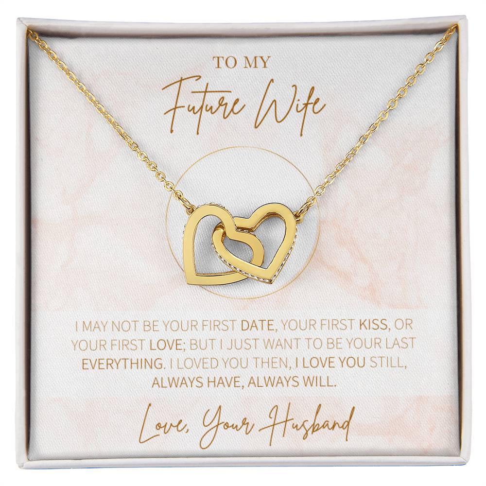 Hearts Necklace Gift For Future Wife Gift For Her Interlocking Hearts Necklace