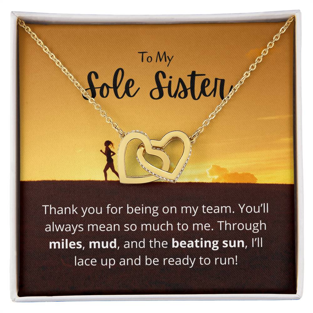 Sole Sister - Miles Mud And Beating Sun - Necklace Interlocking Hearts Necklace