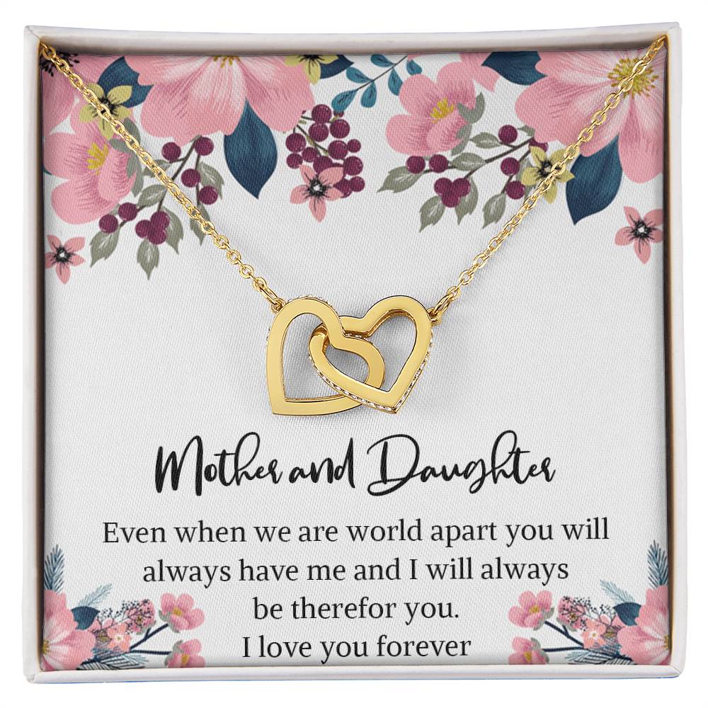Mom And Daughter Necklace Mother Daughter Jewelry Mother Daughter Necklace Mother And Daughter Necklacemother And Daughter Birthday Gift Interlocking Hearts Necklace