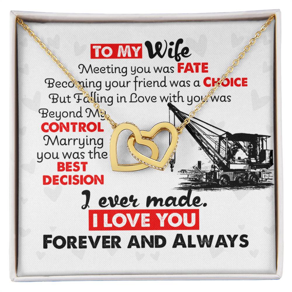 Crane Operator'S Wife - Interlocking Heart Necklace Interlocking Hearts Necklace
