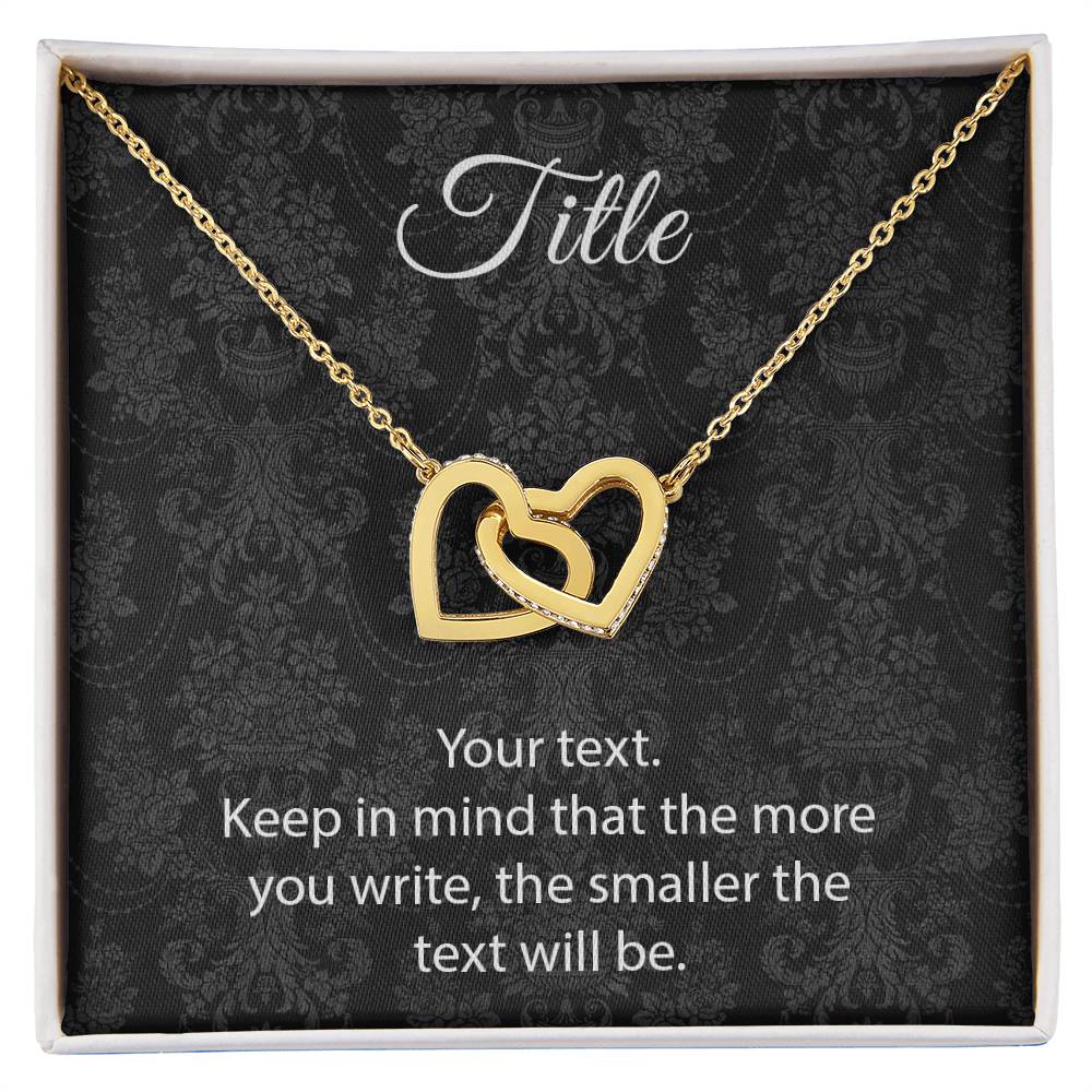 Custom Interlocking Hearts Interlocking Hearts Necklace