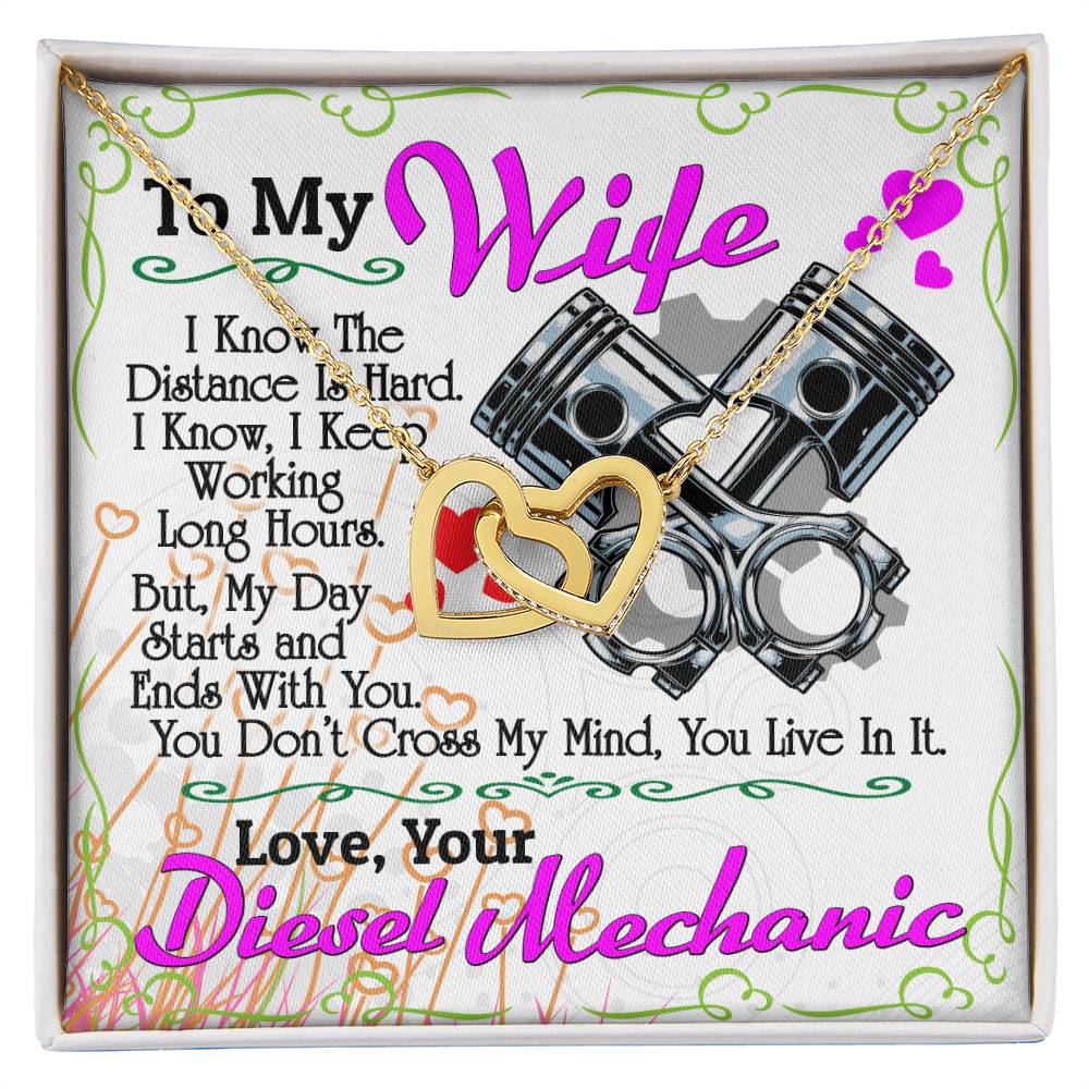Diesel Mechanic'S Wife - Interlocking Heart Necklace Interlocking Hearts Necklace