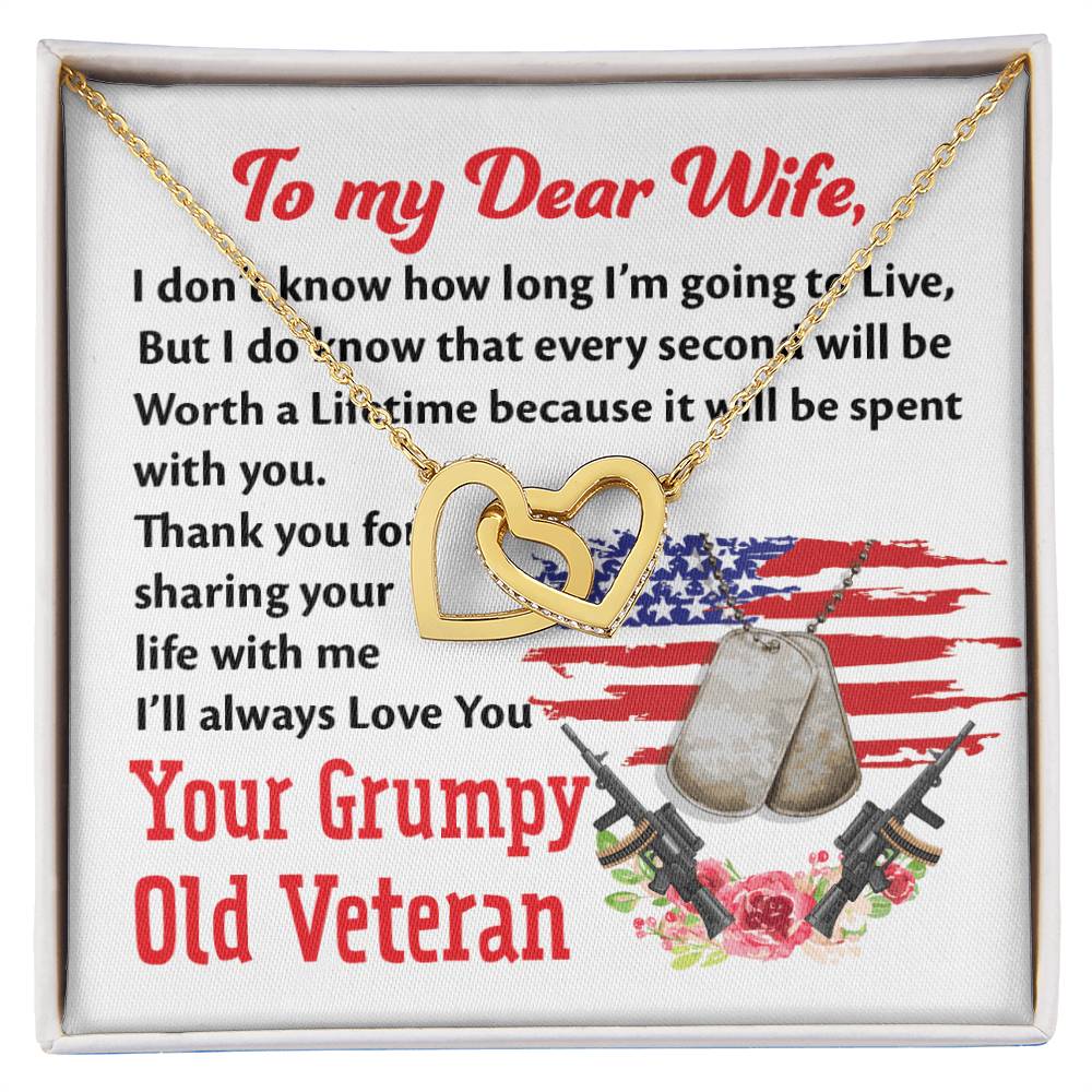 Veteran'S Wife - Interlocking Heart Necklace Interlocking Hearts Necklace