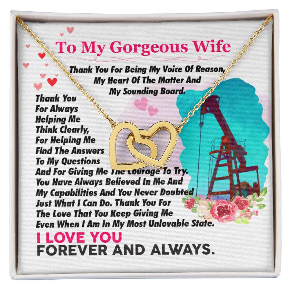 Oilfield Man'S Wife - Interlocking Heart Necklace Interlocking Hearts Necklace