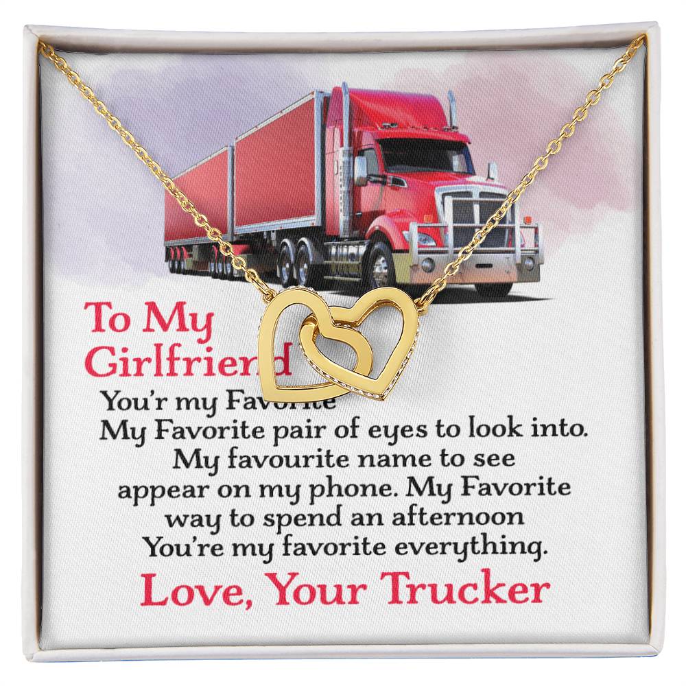 Trucker'S Girlfriend - Interlocking Heart Necklace Interlocking Hearts Necklace