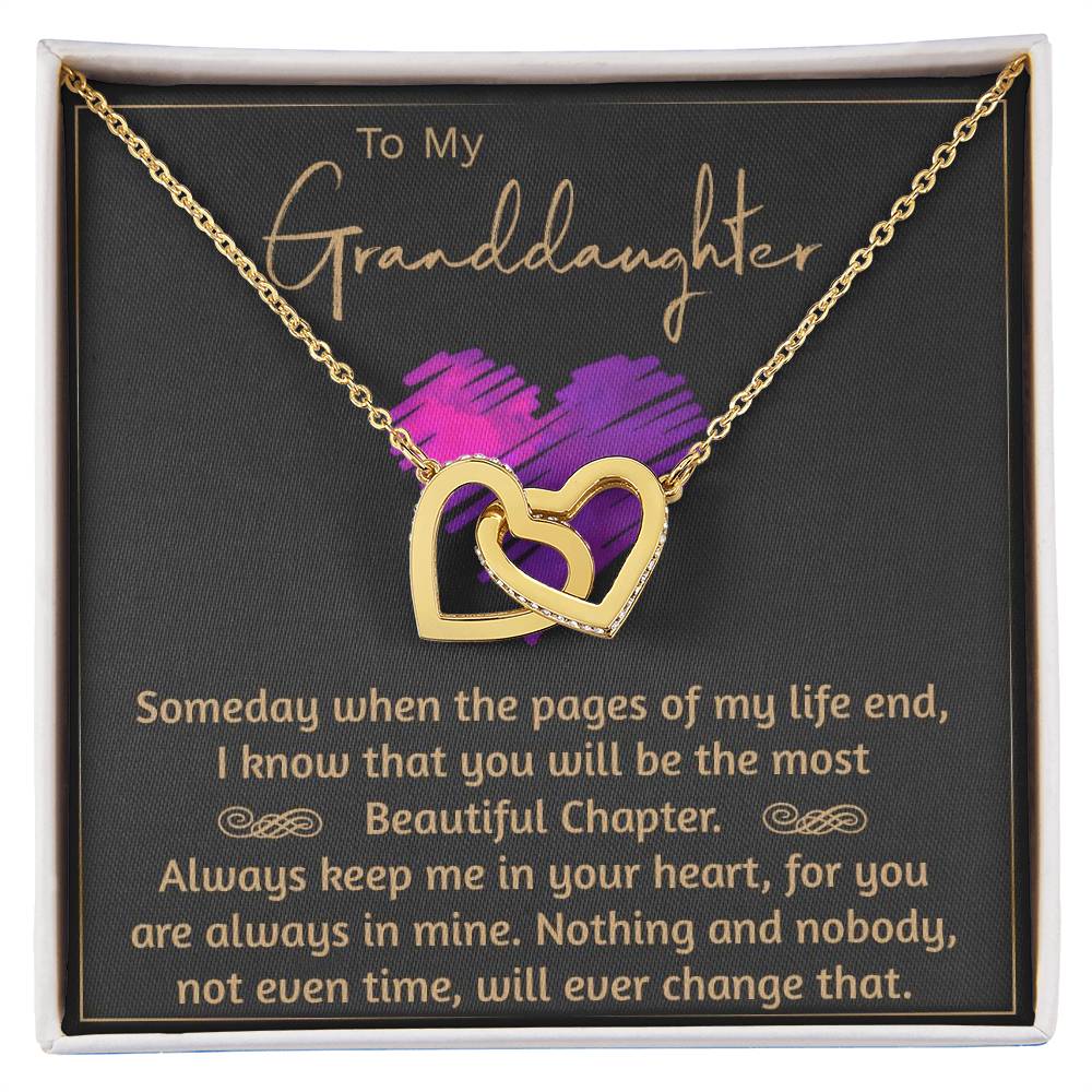 Granddaughters - Beautiful Chapter - Necklace Interlocking Hearts Necklace