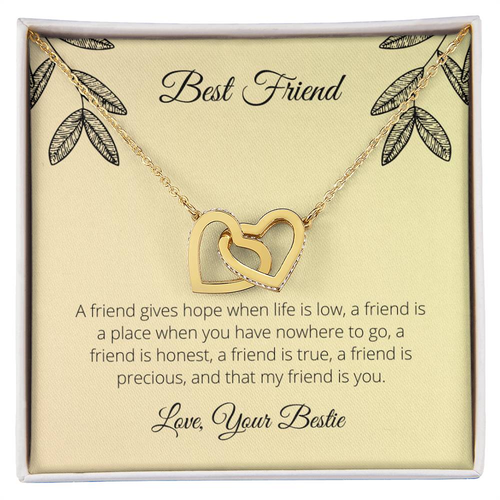 Best Friend - Interlocking Hearts Necklace