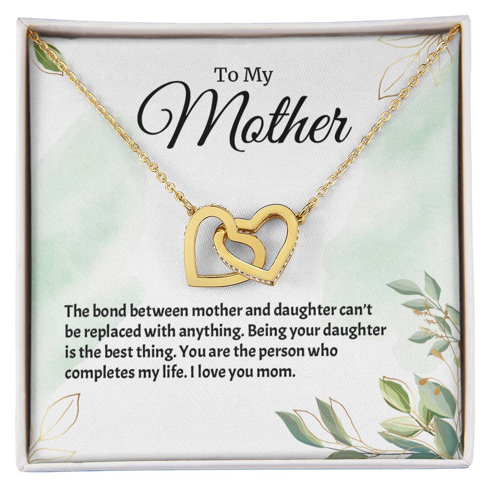 Interlocking Hearts Necklace For Mother