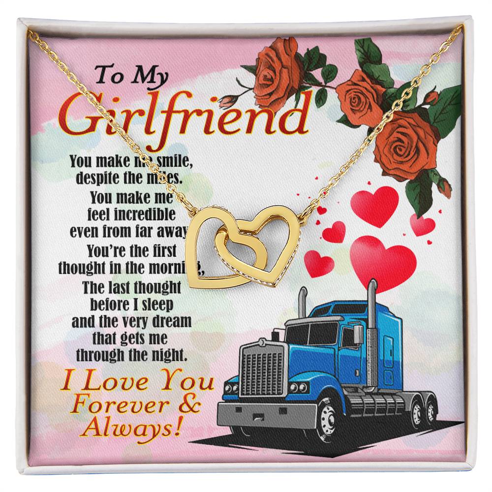 Trucker'S Girlfriend - Interlocking Heart Necklace Interlocking Hearts Necklace