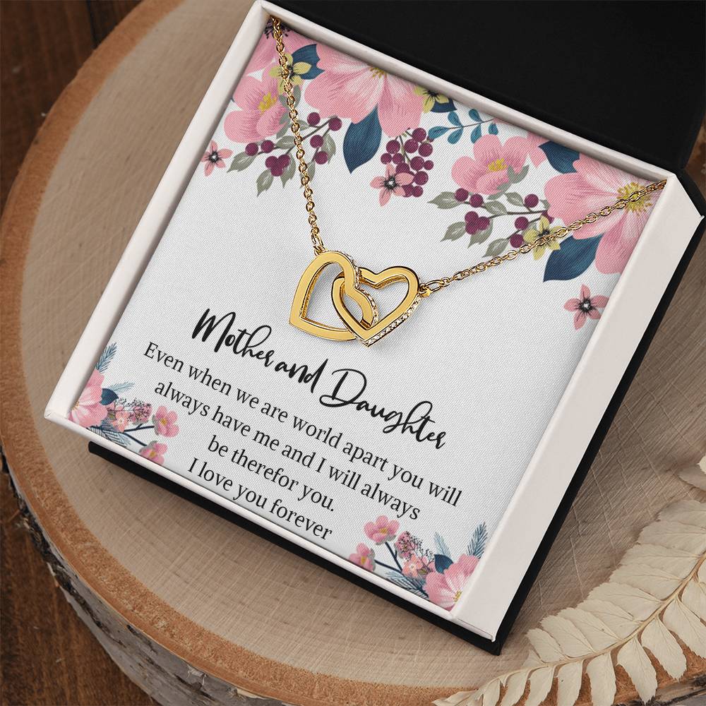 Mom And Daughter Necklace Mother Daughter Jewelry Mother Daughter Necklace Mother And Daughter Necklacemother And Daughter Birthday Gift Interlocking Hearts Necklace