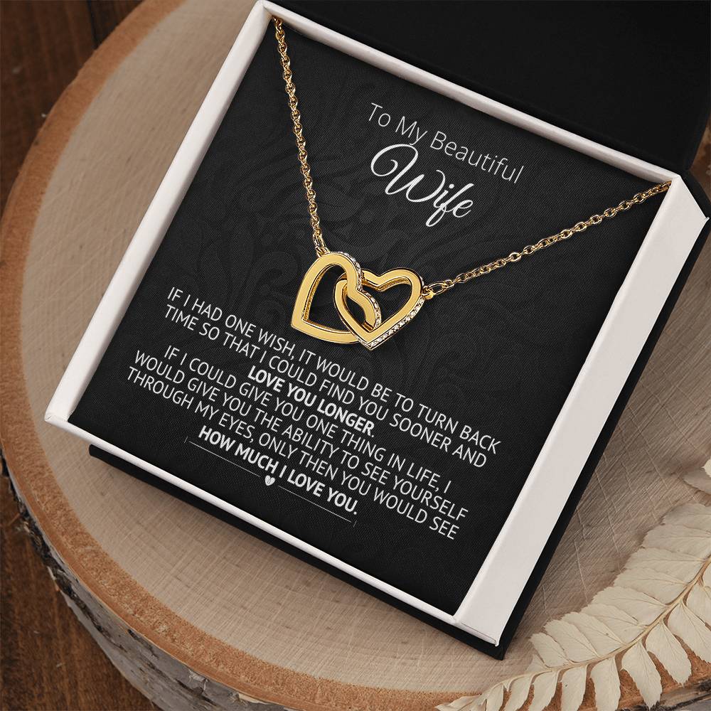 Love You Longer - Interlocked Hearts Necklace Interlocking Hearts Necklace