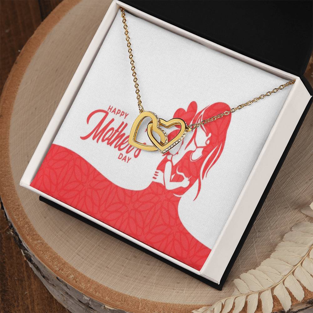 To My Mom Interlocking Hearts Necklace