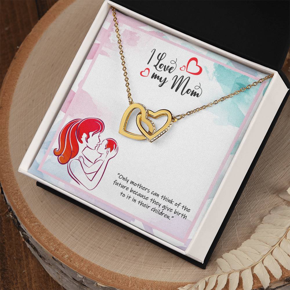 Wishing You Happy Mother'S Day - Necklace Interlocking Hearts Necklace