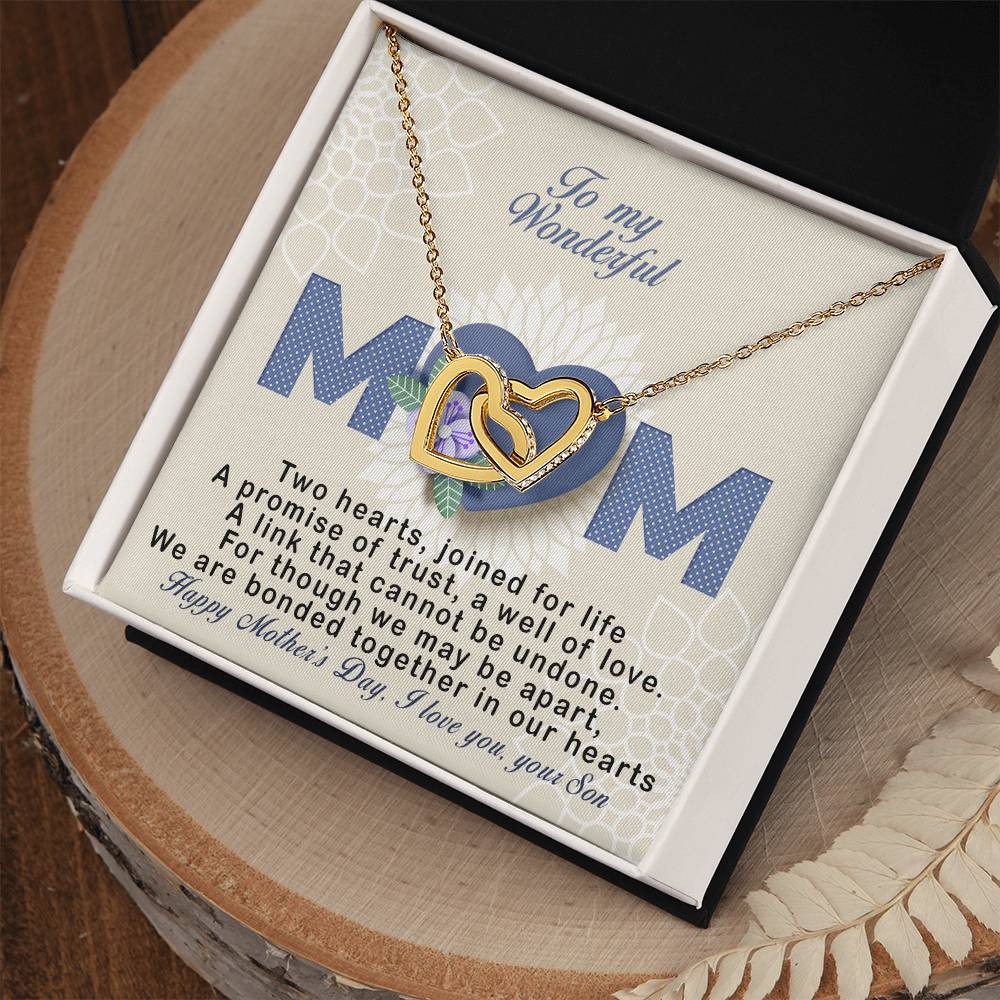 Sons ! Perfect Mother'S Day Gift - Unique Necklace Interlocking Hearts Necklace