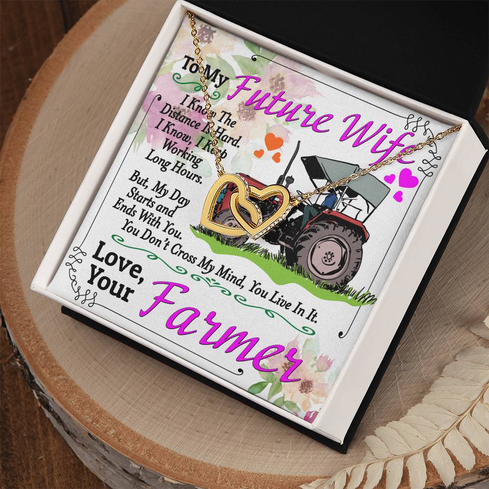 Farmer'S Future Wife - Interlocking Heart Necklace Interlocking Hearts Necklace