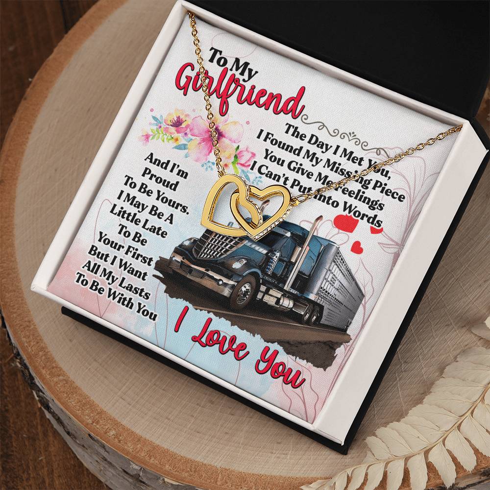 Trucker'S Girlfriend- Interlocking Necklace Interlocking Hearts Necklace