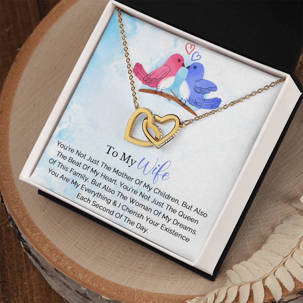 Husband To Wife Necklace Interlocking Hearts Necklace