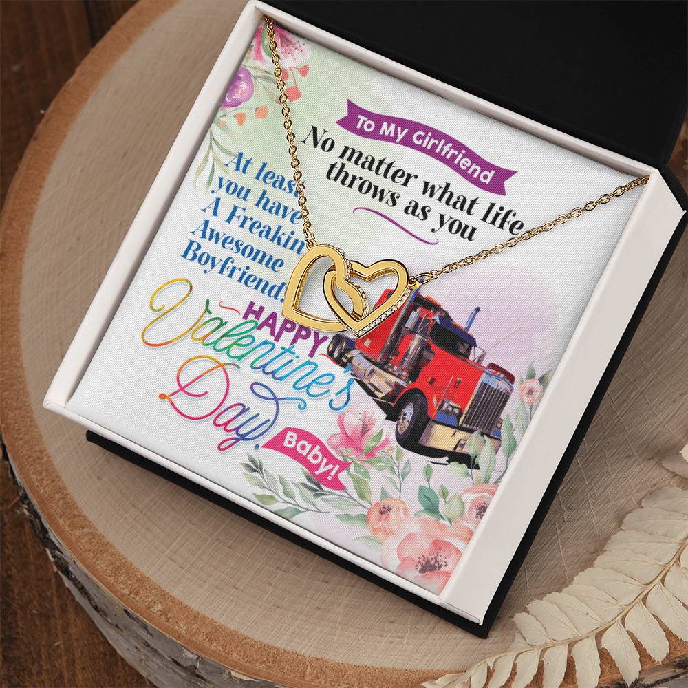 Trucker'S Girlfriend - Interlocking Heart Necklace Interlocking Hearts Necklace