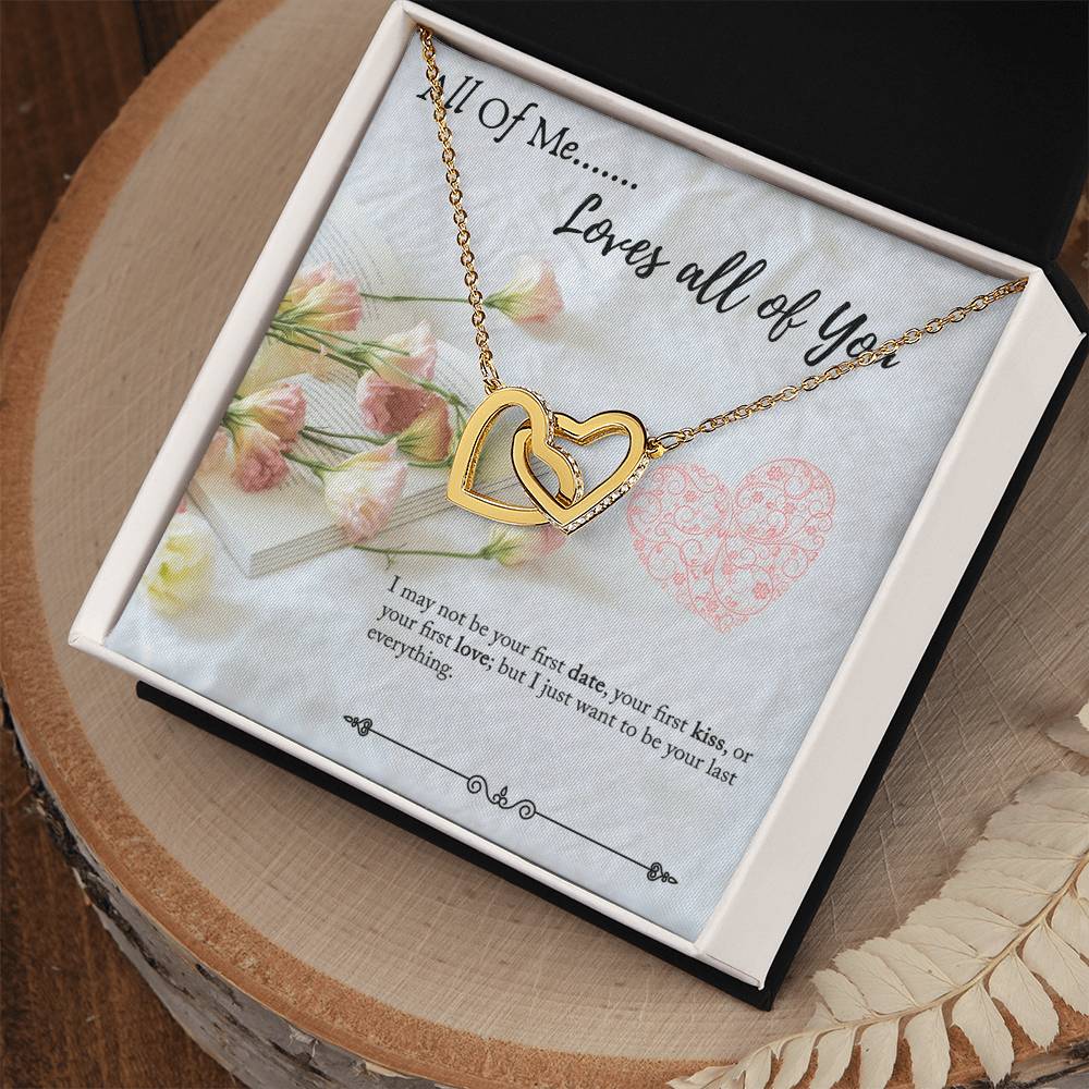 Gift For Significant Other - Gift For Wife - Gift For Girlfriend Interlocking Hearts Necklace