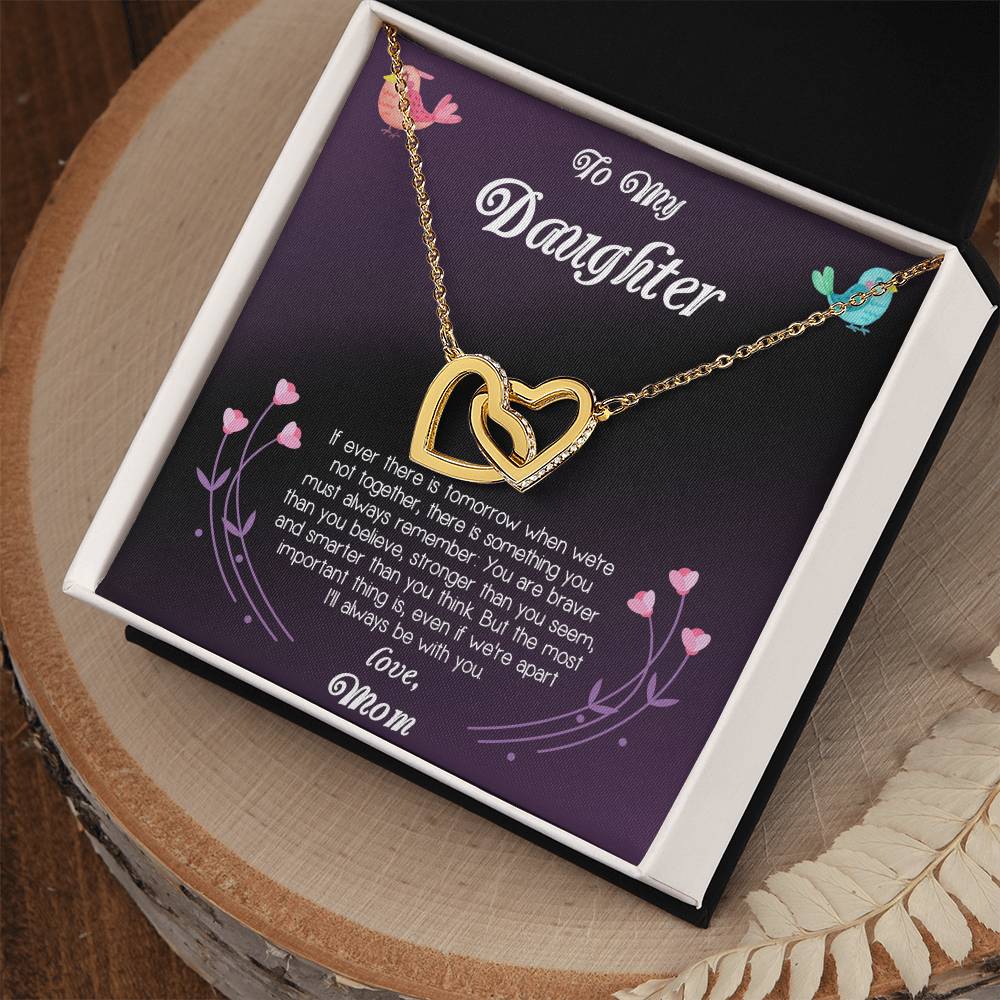 Gift For Daughter Interlocking Hearts Necklace