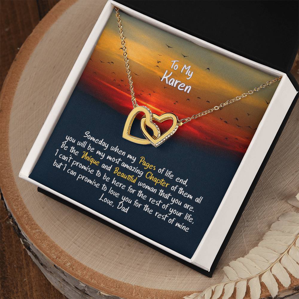 Hearts Karen Hearts Connected Interlocking Hearts Necklace