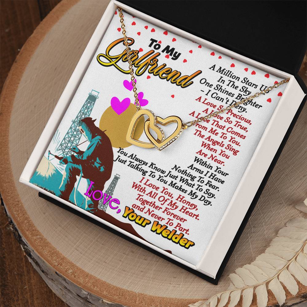 Welder'S Girlfriend - Interlocking Heart Necklace Interlocking Hearts Necklace