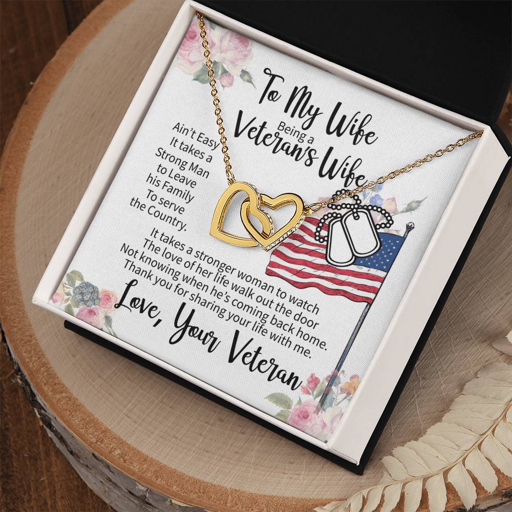 Veteran'S Wife - Interlocking Heart Necklace Interlocking Hearts Necklace