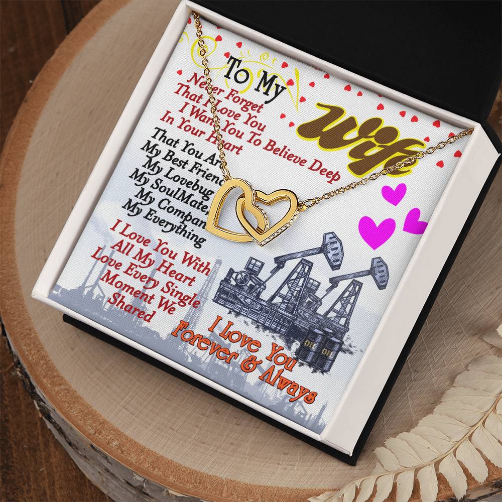 Oilfield Man'S Wife - Interlocking Heart Necklace Interlocking Hearts Necklace