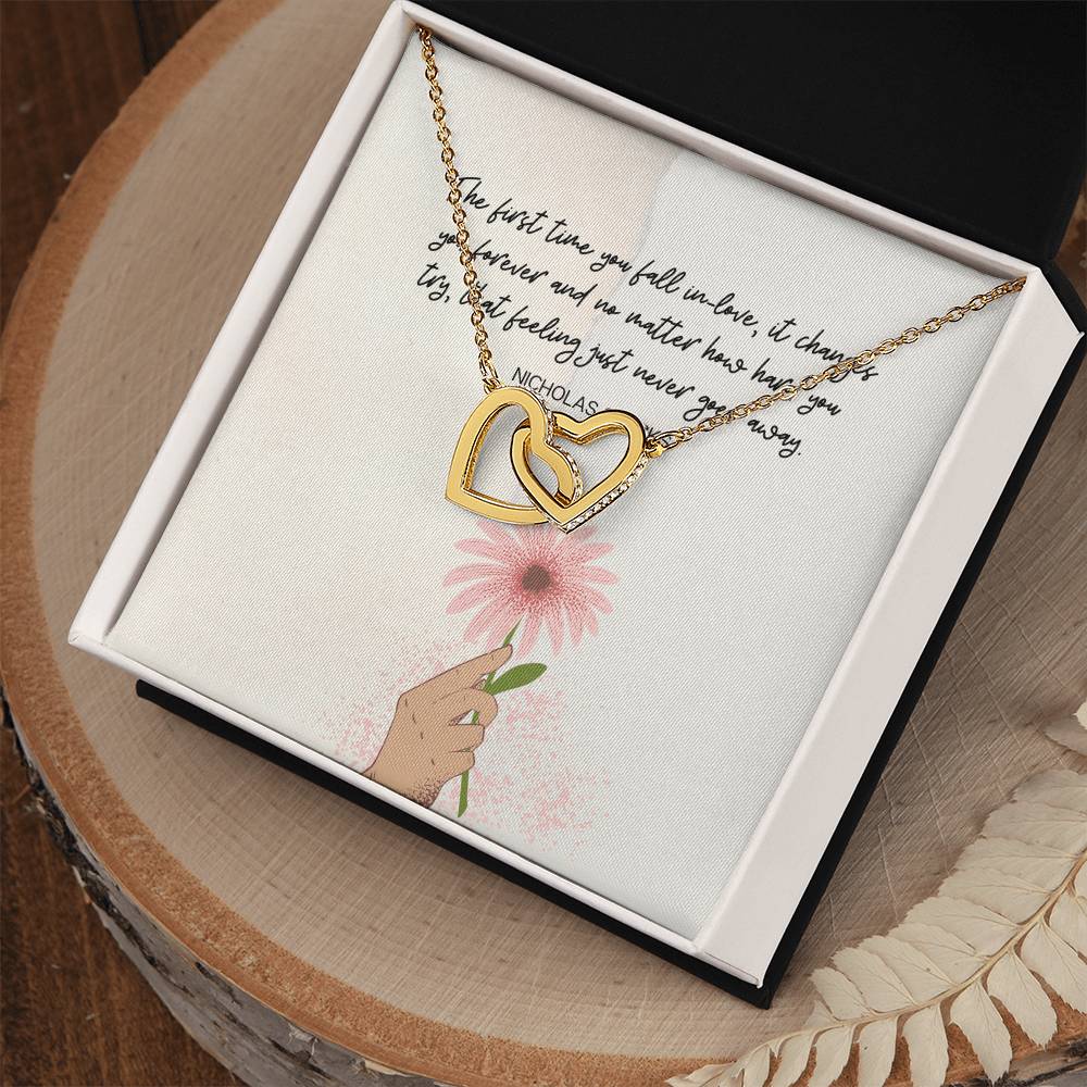 Daughter Interlocking Hearts Necklace