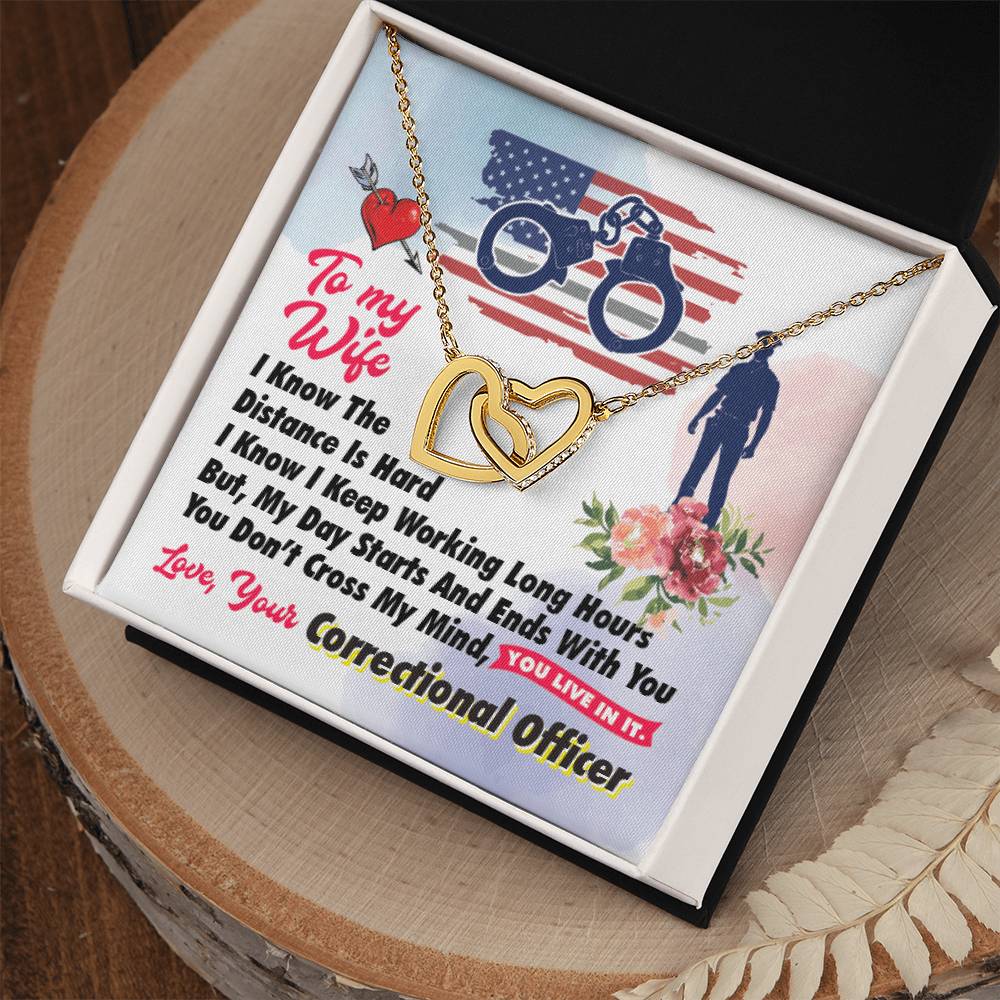 Correctional Officer'S Wife - Interlocking Heart Necklace Interlocking Hearts Necklace