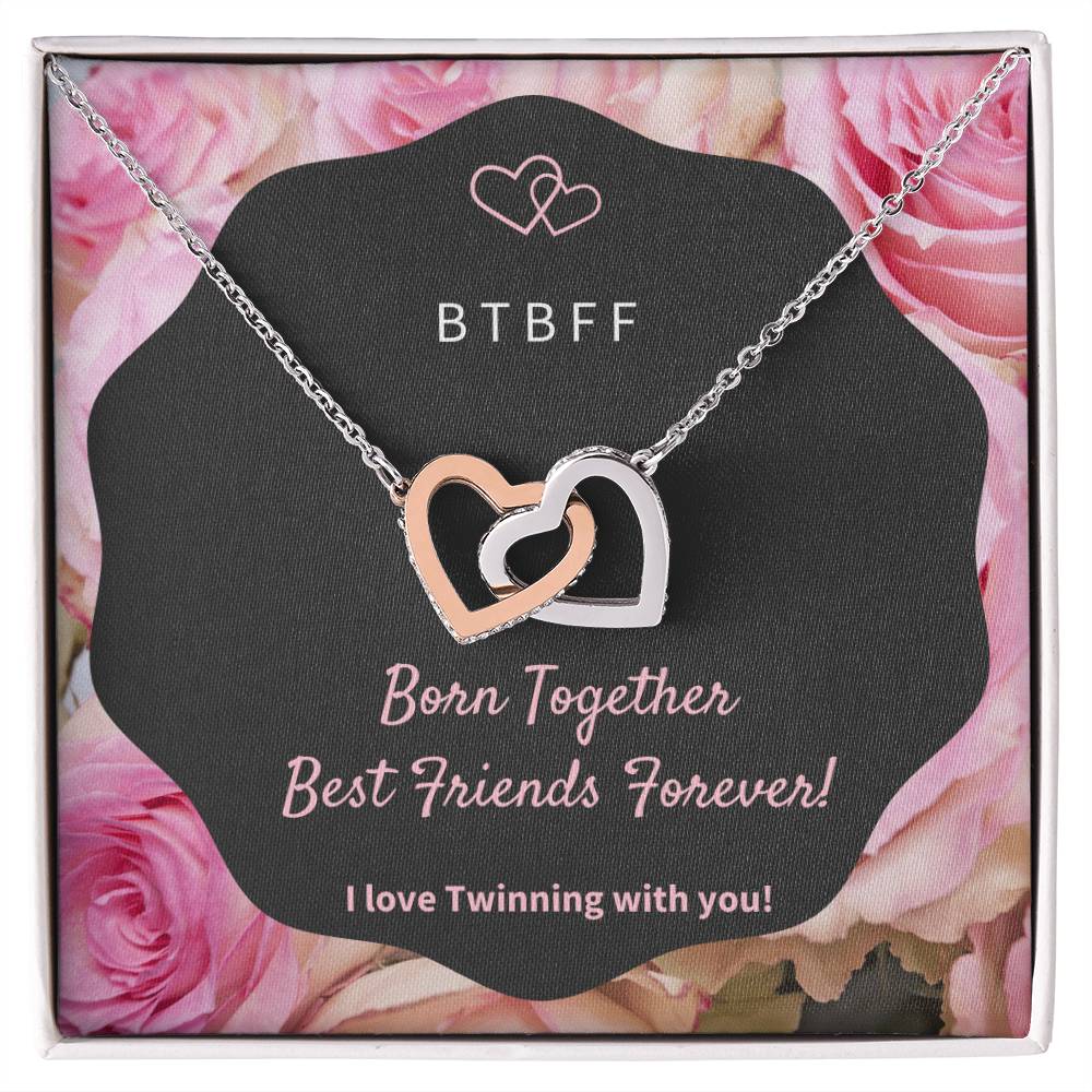 Born Together Interlocking Hearts Necklace