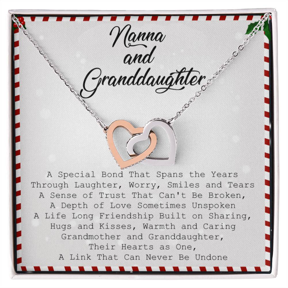Nanna And Granddaughter Necklace Interlocking Hearts Necklace