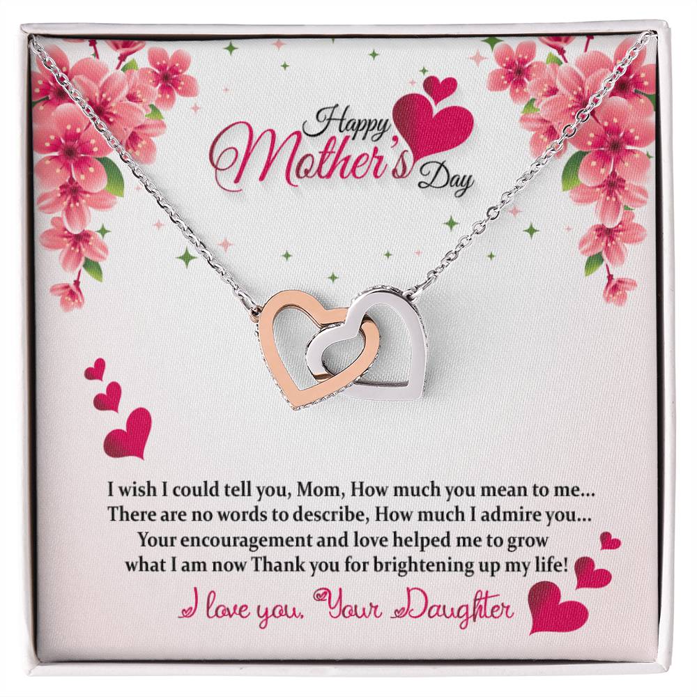 Interlocked Heart Neckless - Mother'S Day Interlocking Hearts Necklace