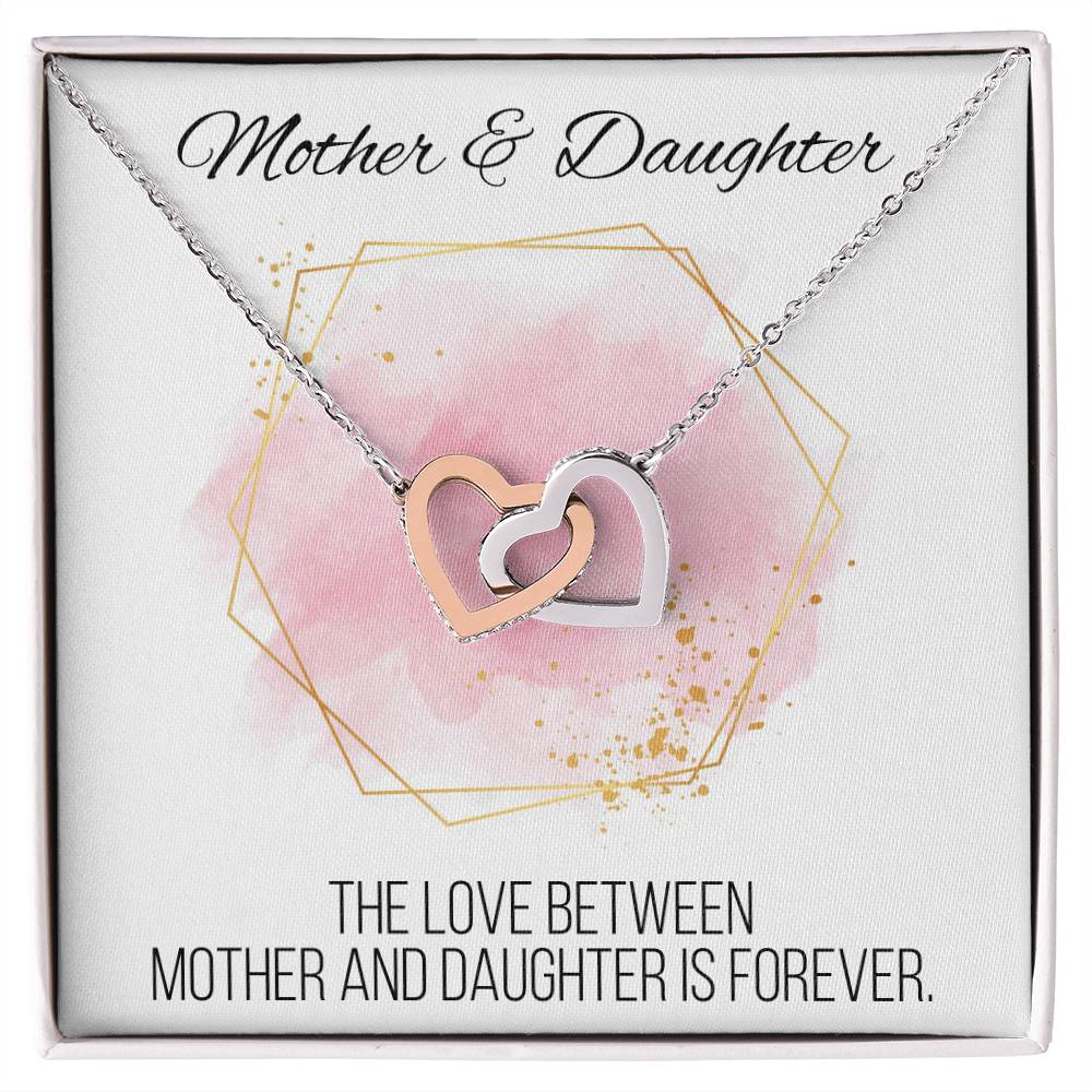 Mother And Daughter Sentimental Jewelry Necklace Gift For Mothers Day Gift For Daughter Birthday Presents For Mom Birthday Interlocking Hearts Necklace