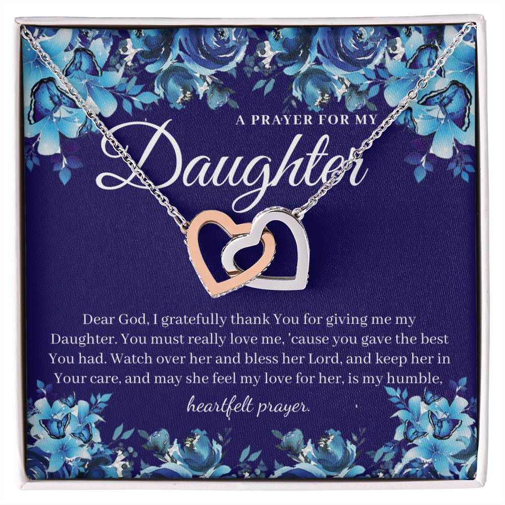 A Prayer For My Daughter - Interlocking Heart Necklace Interlocking Hearts Necklace