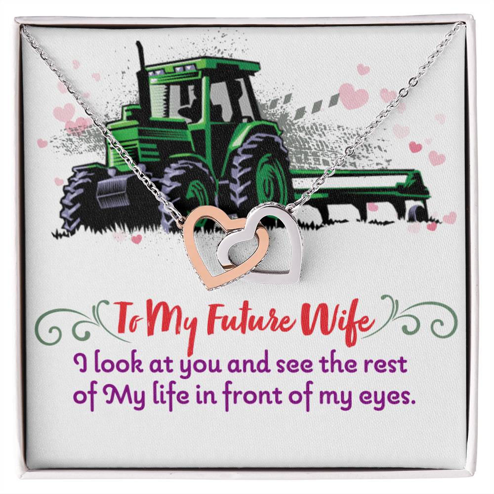 Farmer'S Future Wife - Interlocking Heart Necklace Interlocking Hearts Necklace