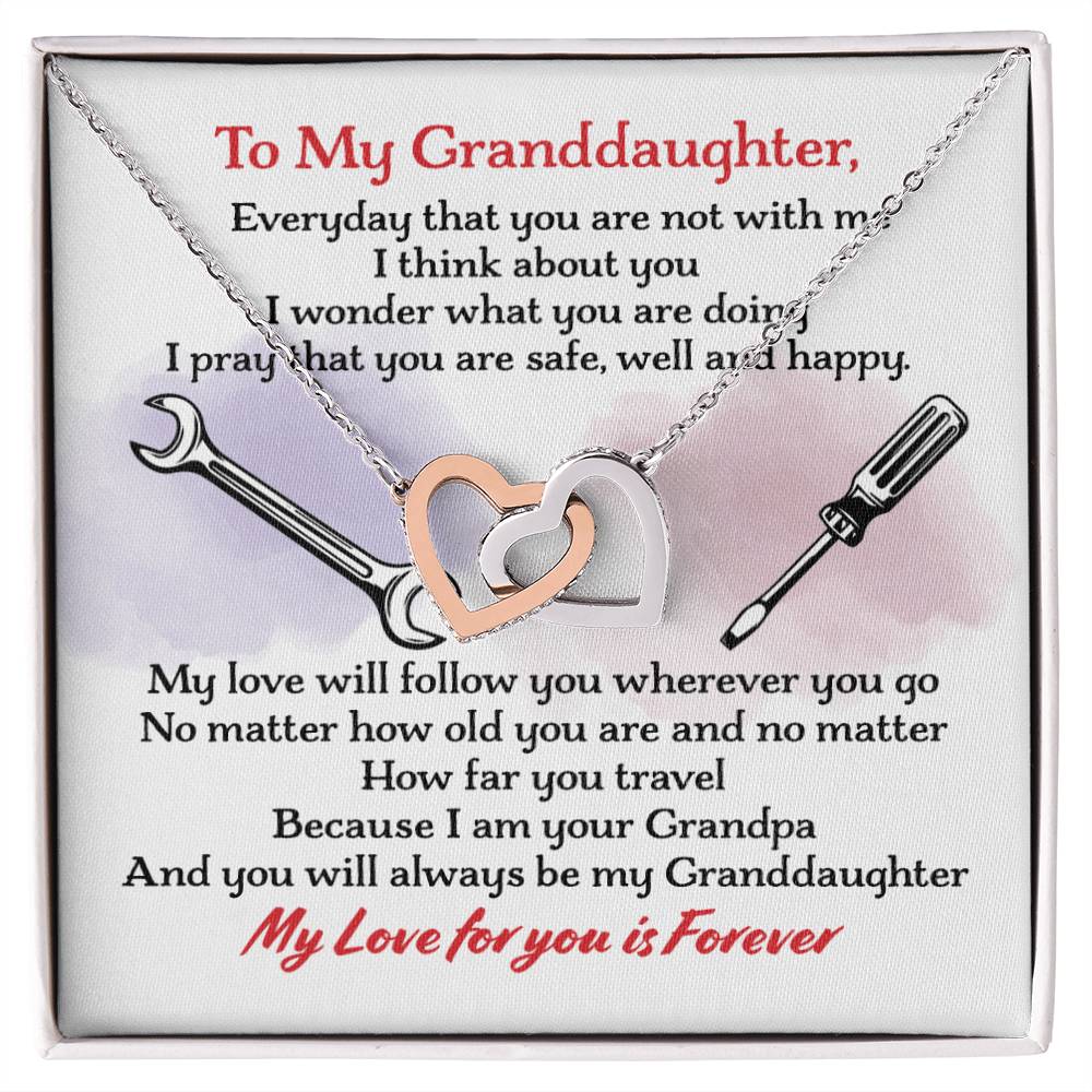 Mechanic'S Granddaughter - Interlocking Heart Necklace Interlocking Hearts Necklace