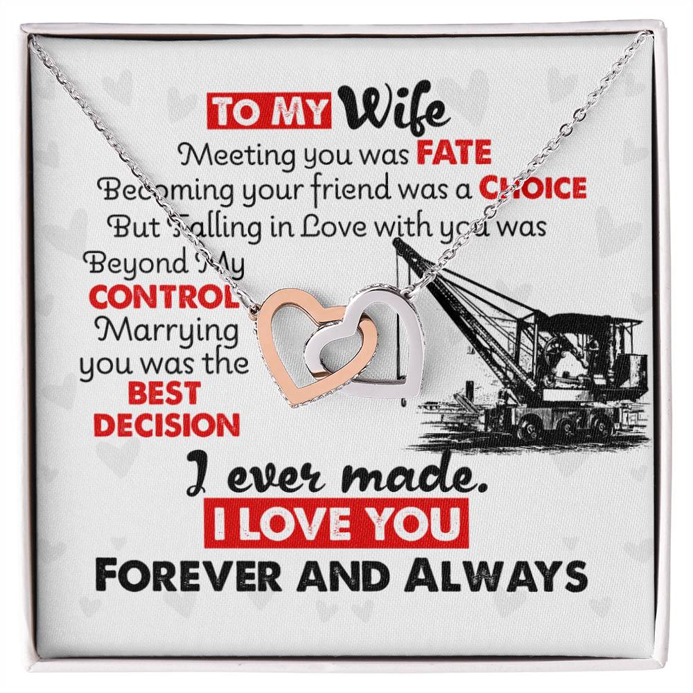 Crane Operator'S Wife - Interlocking Heart Necklace Interlocking Hearts Necklace