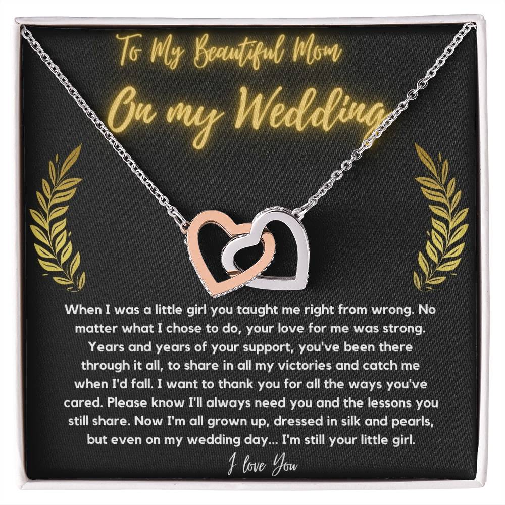 To Mom 1 Interlocking Hearts Necklace